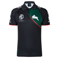 South Sydney Rabbitohs 2025  Black & Green Polo   